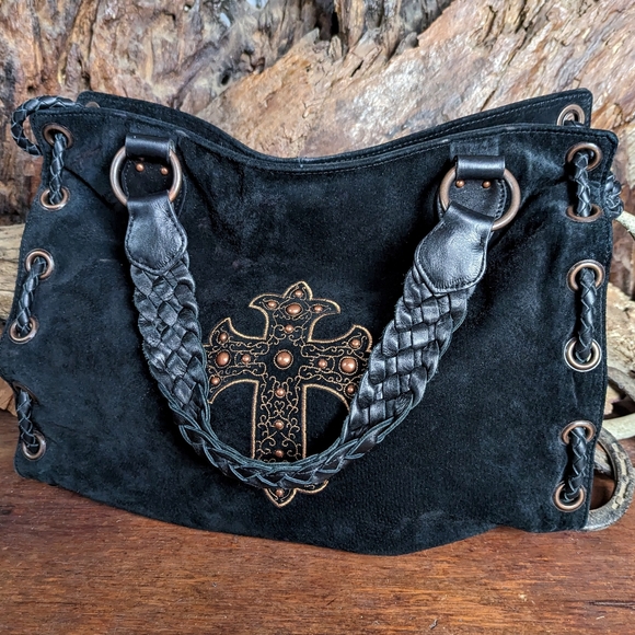 Scully Leather embellished bag - Picture 7 of 8